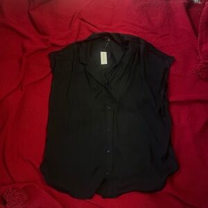 Banana Republic Black Button Down Shirt